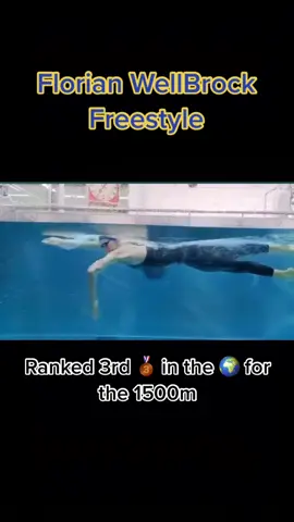 Underwater 🤿  view of Florian Wellbrock’s 🇩🇪 Freestyle Technique 🔁 #greenscreenvideo #swimming #swim #swimmer #swimtok #technique