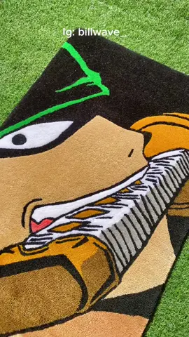 Tapete ASMR do Zoro! ⚔️#onepiece #zoro #zorororonoa #anime #tufting #asmr #fyp