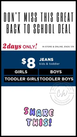 Don't Miss Sale #oldnavy #oldnavystyle #oldnavyjeans #backtoschool #sale #girls #boys