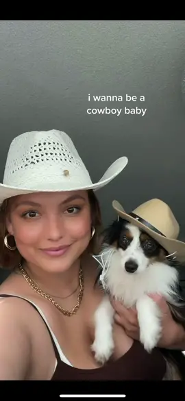 louie is just the best cowboy #australianshepherd #puppy #cowboy #puppytiktok #aussie @daisy_and_louie