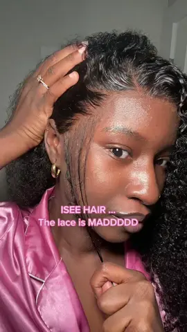 Nahhhhh @iseehairbeauty please come to the front!!! The lace is maddddddddd my gAwd. Lace is 10/10 no cap. Use code AMINA to save $$$ off …: so  I was gonna do a giveaway on this hair but I take it back 😂😂😂😂 jk details in comments ❤️ #iseehair #iseehairbeauty #fyp #gluelesswig #pourtoi #gluelesswig #wigtok #wighack #viral #affordablewigs