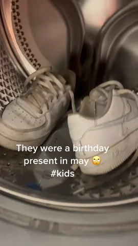#dirtytrainers #nike #airforceones #waterfight #mud #broughtinmay #lessthan3months #clean #fresh #whiteagain #sparkling #straightinthemachine #washed #lookingnewagain #tookarisk #itpaidoff #happymummy #happykid #foryoupage #fyp