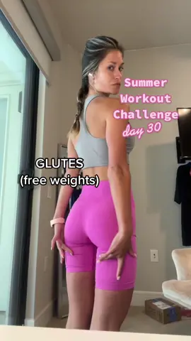 the final workout of the 30 day challenge! whether you’ve started or about to start, LETS GET IT. #gluteworkout #summerworkout #fyp #glutepump