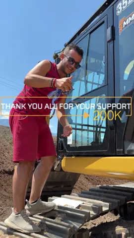 200k followers! Thank You for being here,for your love and support.Let's go for 300k #megamachineschannel #construction #mining #heavyequipment