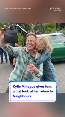 #Australian superstar #KylieMinogue has given fans a first look at her cameo on #Neighbours before it wraps up for good this year 💜 #neighboursaustralia #neighbourstv #neighbourstvshow #kylieminoguefans #neighboursfans #neighboursfan #australiantvshows #aussietvshows #yahooaustralia