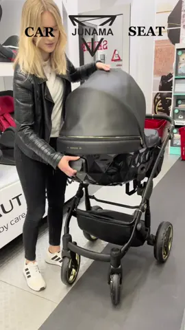 Adapters by Junama is fit to different brands, but Car seats from Junama is the best match 🖤 #junama #junamasclass #prams #poussette #junamababy #strollers #baby #motherhood #family #life #fyp