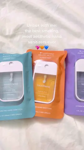 @touchland THANK YOU for these gifts😭im so obsessed!!!!Use my code “ASHLEYS15” for 15% off your order💖💖  #touchland #gifted #handsanitizer #frangrance #CleanTok #wellness #peach #lavendar #rainwater #sanitizerspray #aesthetic #lululemon #asmr #lulubeltbag