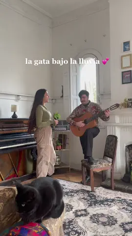 La gata bajo la lluvia 💦 pa este dia lluvioso. gracias a la selva por estar en nuestro video y hacerlo bonito #cantante #bolero #musicalatina #mujeresenlamúsica #viral #musicosentiktok #musica #duos