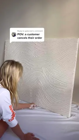 Reply to @gabcreel This is what I do when a customer cancels an order 🥲 ♻️ #recycle #cancelledorder #texturedpainting #textureart #satisfyingart