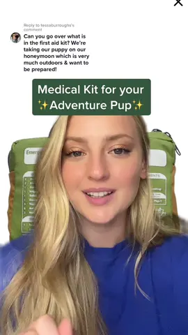 Reply to @tessaburroughs  #greenscreen have the best outdoorsy honeymoon with your adventure pup & find some comfort in having a medical kit for your pup 💙 #dogsoftiktok #granoladogmom #adventurepup #granolagirl #campingessentials #dogessentials #outdoorsygal #granoladog #granoladogmom #camping #backpackinglife #outdoorsypup