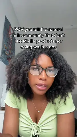 be acting like theres only one way to do your hair or only using certain 😭 #fyp #naturalhair #curlyhair #blackgirl #mielle #itsdaelle