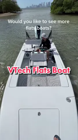 This VTech 18’ is a serious flats boat.  Fit and finish is tremendous.  #centerconsolesonly #vtech #flatsboat #skiff #skifflife
