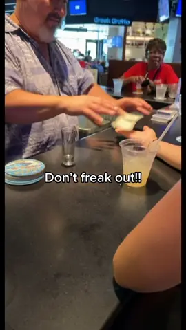 Magic transformation of a dollar.  #magic #hawaii #bartender #cocktails #beer #amazing #nowyouseeitnowyoudont #money #fyp