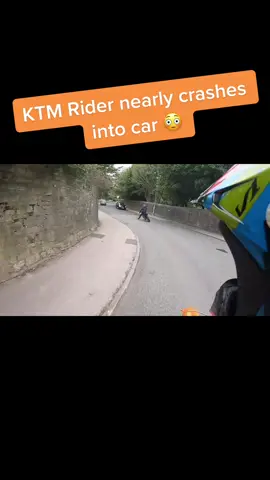 KTM rider close miss with car on the roads #SuperShow #active #bikelife #dirtbikes #fyp #foryoupage #ktm #ktm125 #crash #nearmiss #gopro #honda #yamaha #gitup #ktmsx #2stroke #like #follow #tiktok #wheelie #crosser