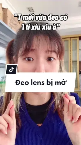 Đeo lens mà thấy cứ mờ mờ kì ghiaaaaa 🥺 #kinhaptrong #eyeiyagi #kinhaptronghanquoc  #xuhuong #katiyagi #lenscan