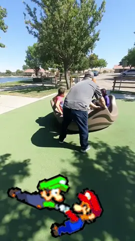 having fun at the park
