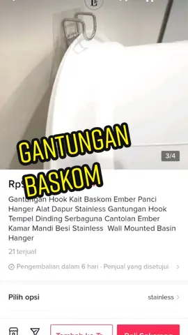 Hook tempel baskom #gantunganbaskomtempel #gantunganbaskom #gantunganbaskompraktis