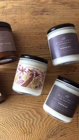 New Wick + Bear candles now in stock! @wickandbear #fyp #SmallBusiness #shoplocal #flowershop #floristsoftiktok #candle #candles #homedecor