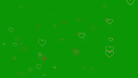 Neon Light Hearts Flying-Animated Green Screen   Free Background Loops, Loop, TikTok, Trend, video background, background, background video