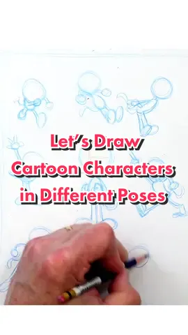 Let’s #draw #cartoon characters in different poses. #drawing #artist #art #animation #share #LearnOnTikTok #youtube