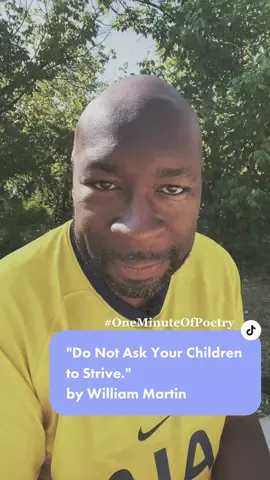 #OneMinuteOfPoetry today by William Martin requests 