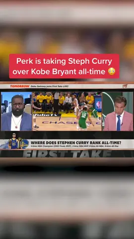 @Kendrick Perkins is picking Steph Curry over Kobe Bryant all-time 😳🤔 #basketball #stephcurry #NBA #kobe