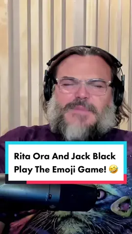 #RitaOra and #JackBlack play the emoji game! 🤣 #KungFuPandaTheDragonKnight #KungFuPanda #Answer