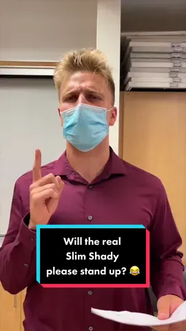 So who actually is the REAL Slim Shady? 🤔😂 #slimshady #eminem #skit #teacher #public #relatable #waitforit