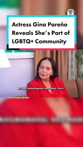 She shared stories about the late actress Nenita Vidal, who she claimed taught her many things about acting. #fyp #wheninmanila #breakingnewsph #newsph #tiktoknewsph #EntertainmentNewsPH #ginapareno #ogiediaz