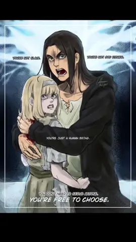 Eren Yeager being big brother to Ymir Fritz. #AttackOnTitan #aot #fyp #animeedit #anime #erenyeager #attackontitanedit #ymirfritz