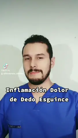 Esguince de Dedo Dolor de Dedo Inflamación de Dedo #esguincedededo #esguince #dolor #inflamacion #fisioterapia #terapiafisica #dedo #mano #golpe