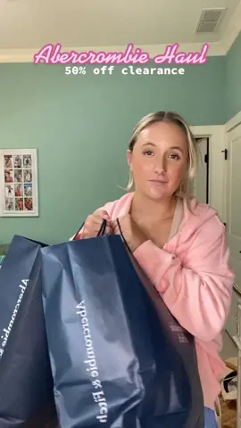 #abercrombiehaul  I swear I had most of this in my cart full price last week #clothinghaul #abercrombie #preppystyle