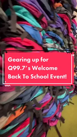 Join the Q99.7 Crew this Saturday 7/23 from 10a-1p for free backpacks filled with school supplies! ✏️📚 plus free food and family friendly fun! More details at Q997Atlanta.com ✨