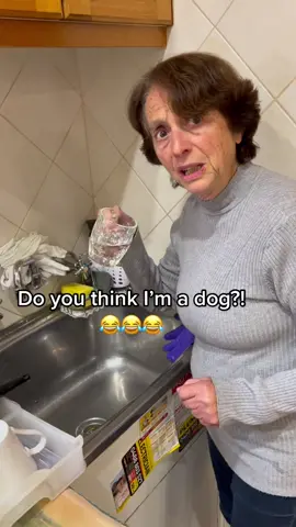 She was ready to disown me 😆 #nonna #italian #italianfood #funny #fyp #prank #pranks #spaghetti #pasta #pastatiktok #grandma #grandmasoftiktok #food