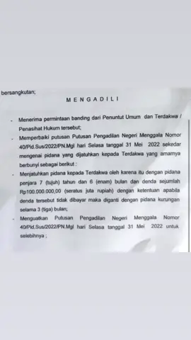 hasil putusan banding di pengdilan tinggi nergri bandar lampung dalam kasus bapak paidi bin abdul roni hanya mengurangi 1 tahun tahanan dari 8tahun 6bulan denda 100 jt menjadi 7tahun 6bulan denda 100jt. apakah ini yang di sebut keadilan?