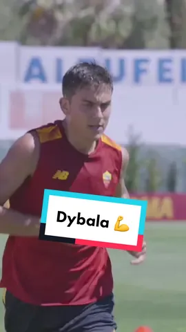 Dybala’s ready to work 💪 Flash ⚠️        #asroma #football #seriea #dybala