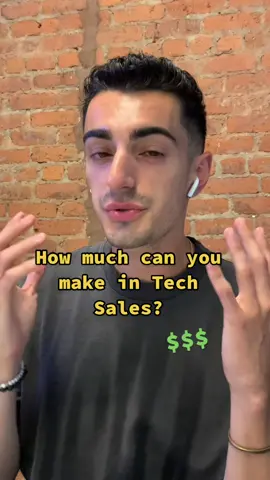 How much can you make in tech sales? #techsales #sales #softwaresales #salary #salarytransparency #selling #techtok