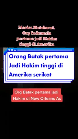 Marisa Hutabarat, Orang Indonesia pertama jadi Hakim di Amerika serikat #CaffinoBaristan #Neworleans #bataktoba #batakkeren #fypシ #fypシ #fyp #fyp