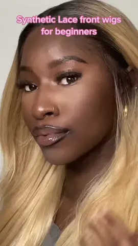 Glueless synthetic wig install for beginners 💕 super easy, no bald cap needed. . Tinted the lace with Ebin lace tint spray and let it dry. Using Powder foundation that is 1-2 shades darker than your skin tone is KEY to blending your lace with your skin. #BigInkEnergy #fyp #syntheticwiginstall #syntheticwig #wiginstall #wigtutorial #SplashSummerVibe #amazonwigs #outrewigs #affordablewigs #pourtoi #senegalaise_tik_tok #guineene
