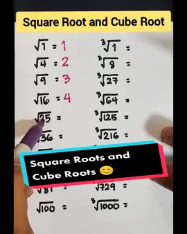 Square Roots, Cube Roots and Simplifying Square Roots #fyp #algebra #mathteachergon #LearnOnTikTok #fy #basicmath #viral #math #maths #squareroot #cuberoot