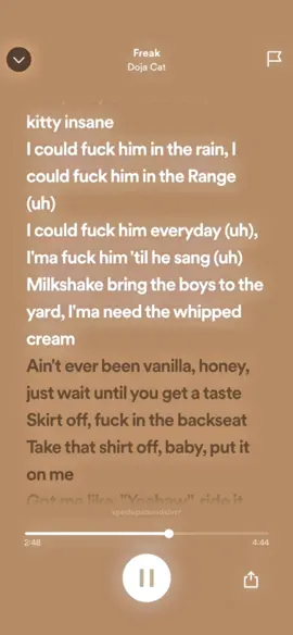 song: freak by doja cat - 1.1x. #spedupsoundslvrr #spedupsongs #spedup #speedy #follow #xyz