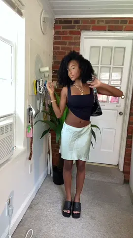 Love this silk skirt #silkskirts #OOTD #grwm #thrifted #fashiontiktok #howtowear