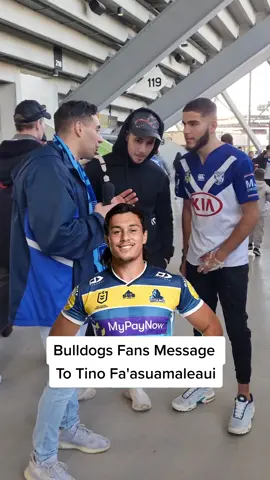 Bulldogs Fans Message To Tino After State Of Origin #nrl #rugbyleague #bulldogs #bankstown #mattburton #canterburybankstownbulldogs