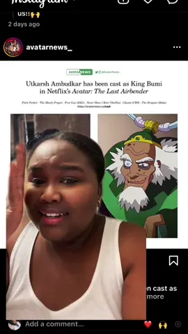 Last person i expected to play king Bumi! #avatarthelastairbender #avatar #avataraang #avatarnews #avatarnetflix #avatarliveaction #aang #kingbumi #aang #sokka #anime #animefyp #animecommunity #animetok