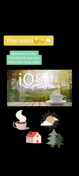 Early rising iphone alarm for betime#relaxed #apple