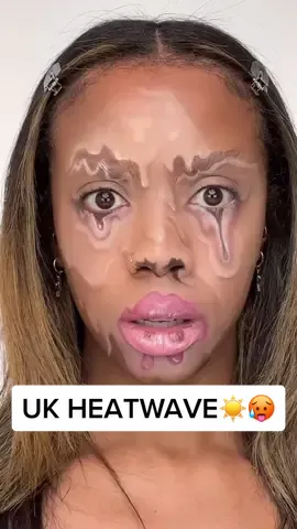 UK Heatwave ☀️🥵 #fyp #makeup #ukheatwave
