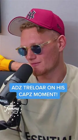 We love our CAPZ moments! Ads Treloars most proudest moment so far has been running out with his gorgeous girl Georgie! #adamtreloar #tommytalks #capz #homeofheadwear #rixx #podcast #wholesome