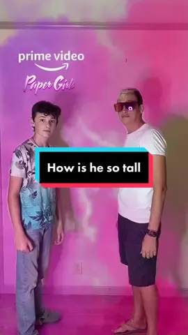 @Prime Video #papergirls how did he get so tall? Feels like only yesterday I was way taller than you.