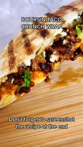 Boursin crunch wrap #fyp #viral #EasyRecipe #caloriecounting #cheeseaddict #FoodTok #easydinnerideas #wrap #crunchwrap #crunchwrapsupreme #taco #tacos