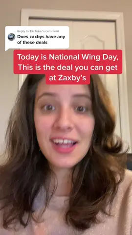 Replying to @Tik Toker  today is national wing day so here is the deal you can get from Zaxby’s! #wingday #nationalwingday #zaxbys #freewings #coupons #savings #savemoney #cheap #free #bogo